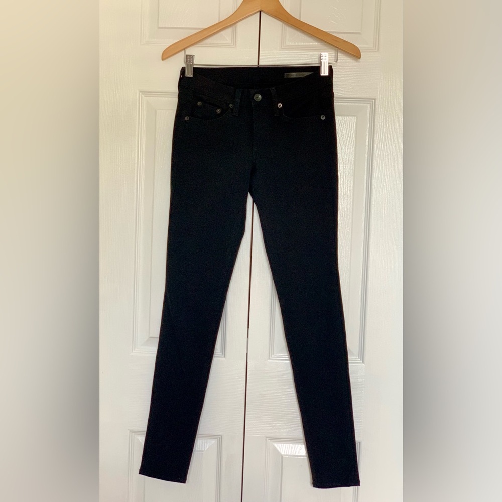 $220 NEW Rag & Bone Slim Skinny Low Rise Jeans Pants Sz 25 Equestrian leggings - Picture 3 of 14